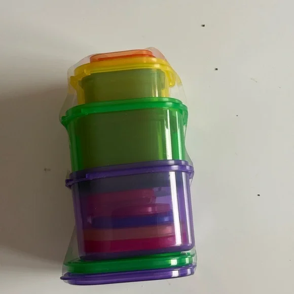 Colorful Stackable Storage Containers - Picture 1 of 2